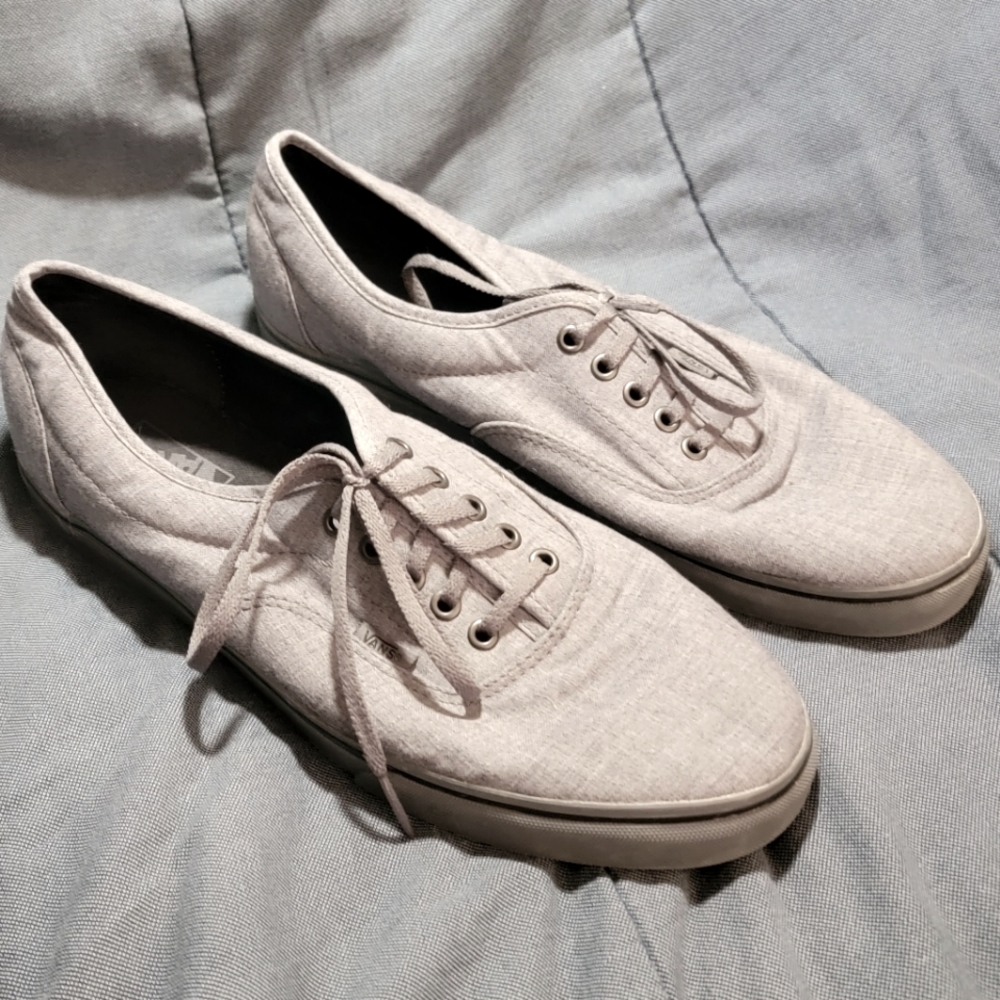 All Gray Low Top Vans